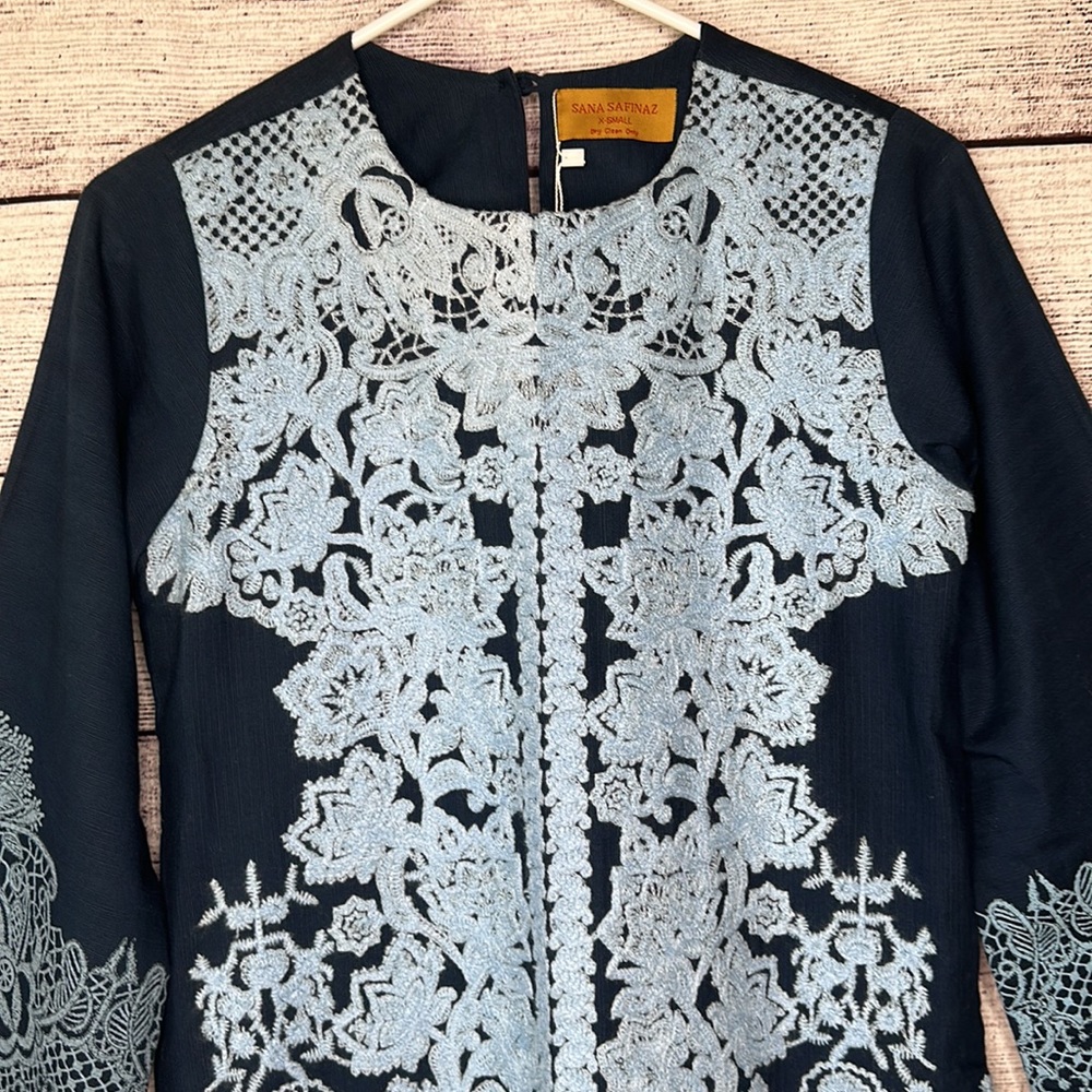 New Sana Safinaz Pakistani Embroidered Lawn Indian Dress Size XS - Picture 3 of 13